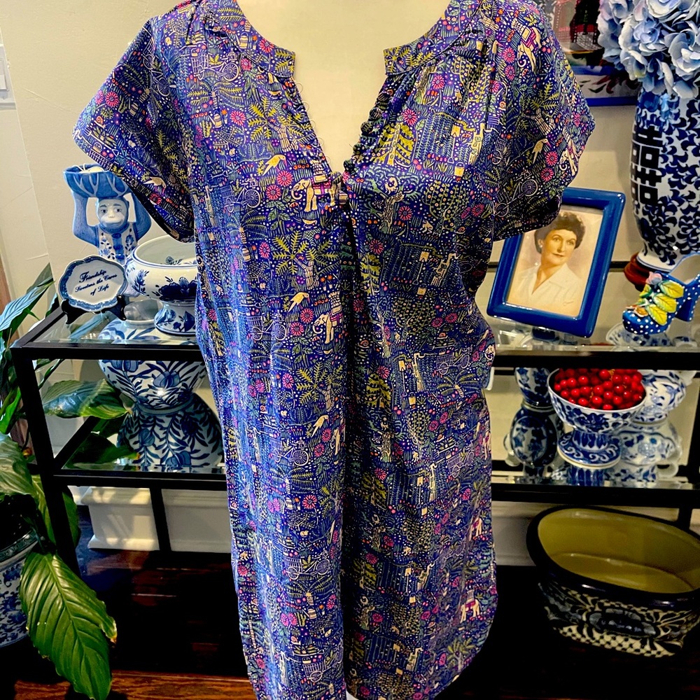 Cotton dress made in Bordeaux, France. Size med